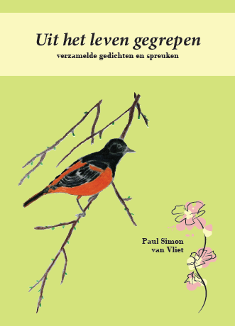 Kaft gedichtenbundel Paul Simon van Vliet